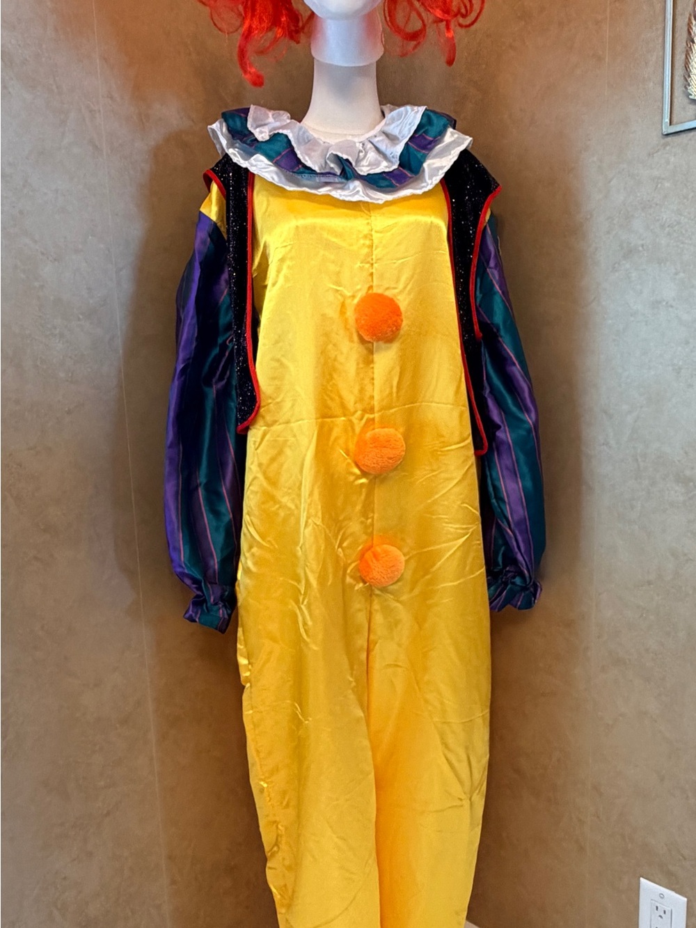 Pennywise It Halloween Clown Jumpsuit with mask